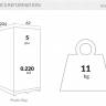 Матрас для шезлонга Slim темно-серый 2040х620х30 мм