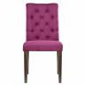 Стул AMELIA dark walnut / fabric purple