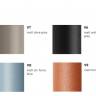 Стол ламинированный обеденный Tripe Maxi терракотовый, черный мрамор Сахара Ø800х740 мм
