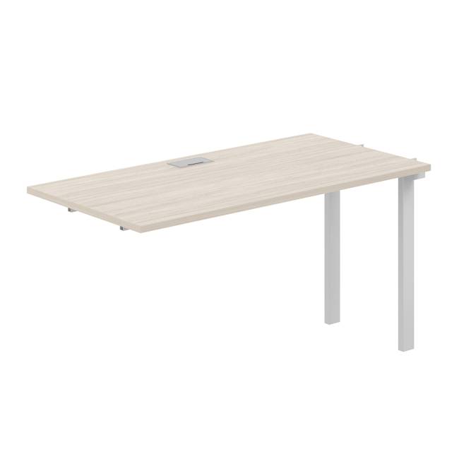 SG.261.OL.63.WH / Секция рабочей станции s-b-s 1200х600х750 / профиль: 60х30 белый; столешница: дуб светлый