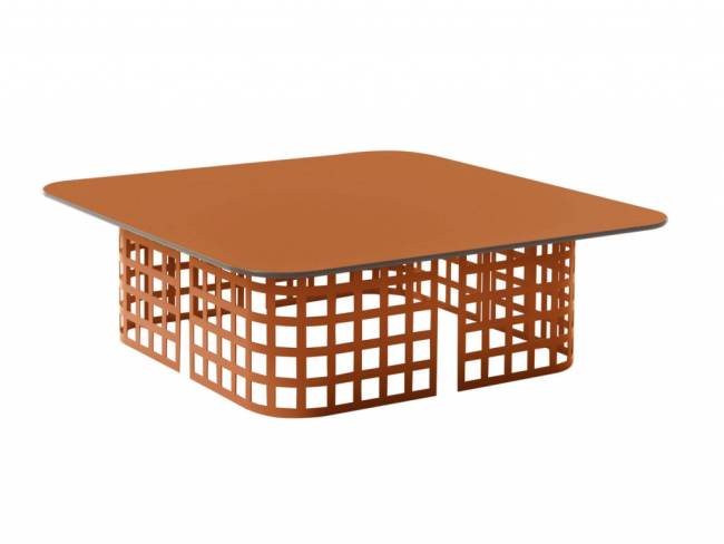 Столик кофейный из HPL пластика Mara Lacquered 865х865х275 мм