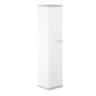 AG.209.WH.AR.WH.L / Шкаф 5 ур. 400х400х1833 с высокой дверью / корпус: белый, топ/дно: ак.равелло, фасады: белый