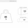 Кресло пластиковое Loft черный 540х530х820 мм