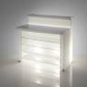 Полка стеклянная для барной стойки Break Line Glass Shelf 1040х400х6 мм