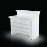 Полка стеклянная для барной стойки Break Line Glass Shelf 1040х400х6 мм