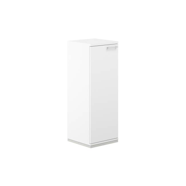 AG.205.WH.WH.WH.L / Шкаф 3 ур. 400х400х1111 / корпус: белый, топ/дно: белый, фасады: белый