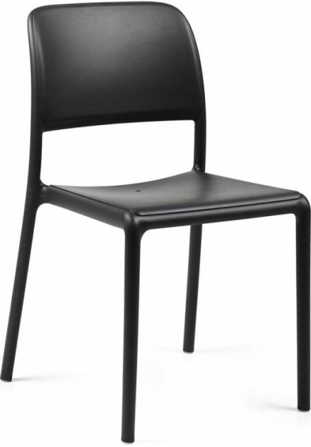 Стул пластиковый Riva Bistrot антрацит 540х490х830 мм
