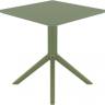 Стол пластиковый Sky Table 70 оливковый 700х700х740 мм