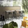 Стул пластиковый барный Spyker Stool серый 475х460х1025 мм