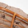 Кресло-качалка Папасан/Papasan (W 23/01 B) /с подушкой/ 115х78х104см, пекан орех, экошерсть коричневый, 1811-5 Pecan (орех)