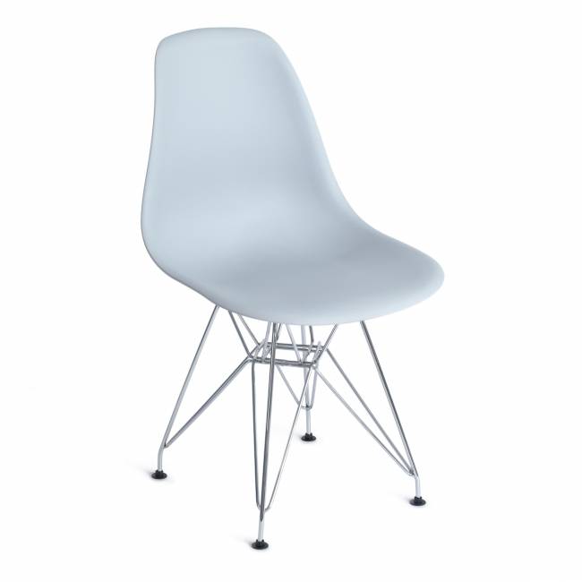 Стул Синди Айрон Чаир Имс/Cindy Iron Chair Eames (мод.002)/1 шт. в упаковке металл, пластик, 51х46х82,5, серый серый металл, пластик