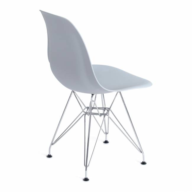 Стул Синди Айрон Чаир Имс/Cindy Iron Chair Eames (мод.002)/1 шт. в упаковке металл, пластик, 51х46х82,5, серый серый металл, пластик