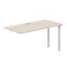 SG.265.OL.63.WH / Секция рабочей станции s-b-s 1400х700х750 / профиль: 60х30 белый; столешница:  дуб светлый