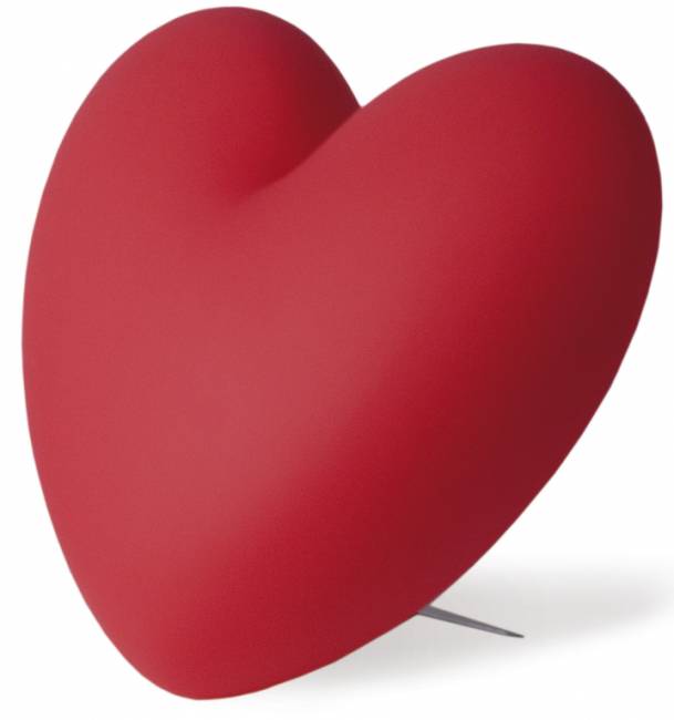 Светильник пластиковый настольный Сердце Love Lighting красный 400х270х380 мм