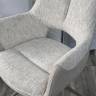 Стул ДАВЕН (DAVEN) 360 град, цвет КРЕМОВЫЙ RIELY-111 /  G1038-101, ткань  / ЛАТТЕ каркас, ®DISAUR