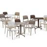 Стул пластиковый Bora Bistrot белый 490х540х830 мм