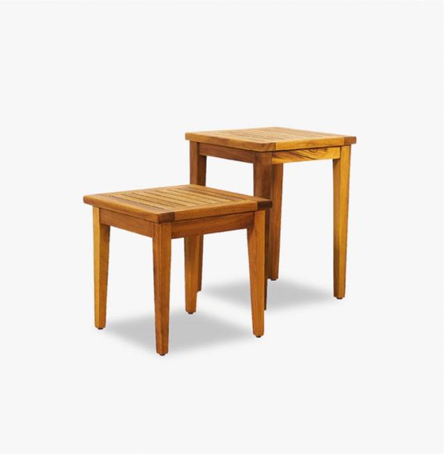 Столик деревянный кофейный Side Table 450х450х600 мм