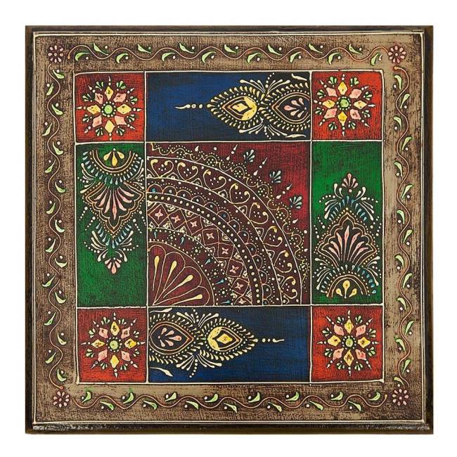 Столик Secret de Maison Хевели/Havely (мод. BJ-001) массив манго, 30х30х17см, этническая роспись (Комплект из 2 шт.) этническая роспись дерево манго Столик Secret de Maison Хевели/Havely (мод. BJ-001) массив манго, 30х30х17см, этническая роспись (Комплект из 2 шт.) этническая роспись дерево манго