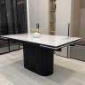 Стол АРИЯ 160 PANDORA LIGHT, керамика / Черный каркас