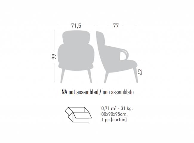 Кресло деревянное с обивкой Cucaracha HB BL 715х770х990 мм Кресло деревянное с обивкой Cucaracha HB BL 715х770х990 мм