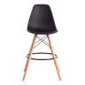 Стул барный Синди Бар Чаир/Cindy Bar Chair (мод.80-1)/1 шт. в упаковке дерево бук/металл/пластик, 50х51х109см, черный 3010/ натуральный черный дерево бук/металл/пластик