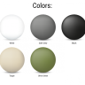 Столик пластиковый кофейный Portofino Lounge темно-серый 700х700х330 мм