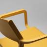 Кресло пластиковое Trill Armchair горчичный 585х535х825 мм