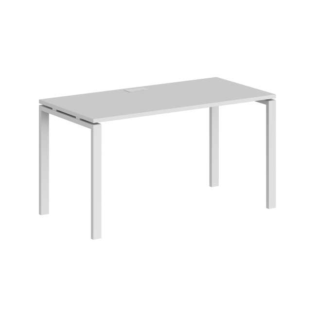 SG.206.WH.63.WH / Стол 1600х700х750 / профиль: 60х30 белый; столешница:  белый