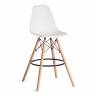 Стул барный Синди Бар Чаир/Cindy Bar Chair (мод.80-1)/1 шт. в упаковке дерево бук/металл/пластик, 50х51х109см, белый 70029/ натуральный белый дерево бук/металл/пластик