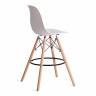 Стул барный Синди Бар Чаир/Cindy Bar Chair (мод.80-1)/1 шт. в упаковке дерево бук/металл/пластик, 50х51х109см, белый 70029/ натуральный белый дерево бук/металл/пластик