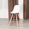 Стул барный Синди Бар Чаир/Cindy Bar Chair (мод.80-1)/1 шт. в упаковке дерево бук/металл/пластик, 50х51х109см, белый 70029/ натуральный белый дерево бук/металл/пластик