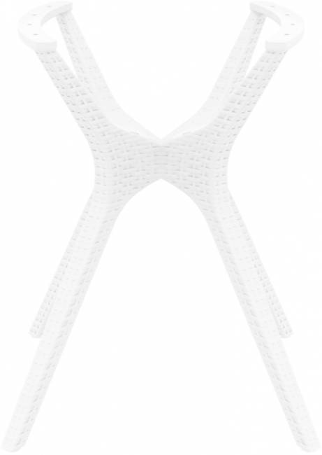Подстолье пластиковое плетеное Ibiza Legs Small белый 580х580х725 мм Подстолье пластиковое плетеное Ibiza Legs Small белый 580х580х725 мм