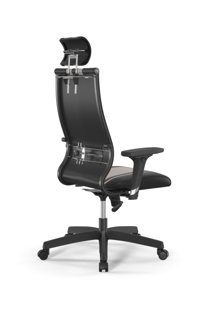 Кресло Sit 10 B2-187D - Extra /Kb40/Wh40/D02P/H3mL-G-2D(M09.B02.G15.W01, черный-св.бежевый
