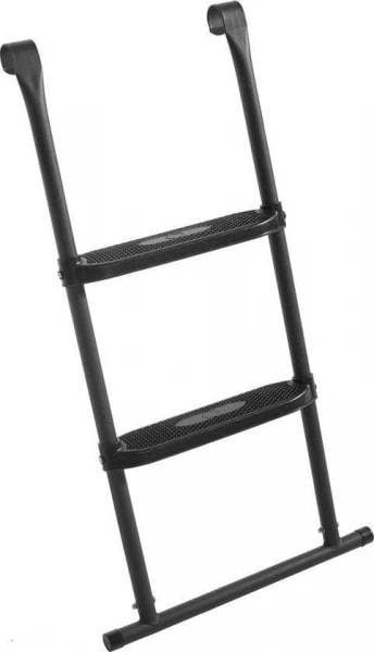 Батут 12FT 3,66м с защитной сеткой (внутрь) с лестницей  , чёрный