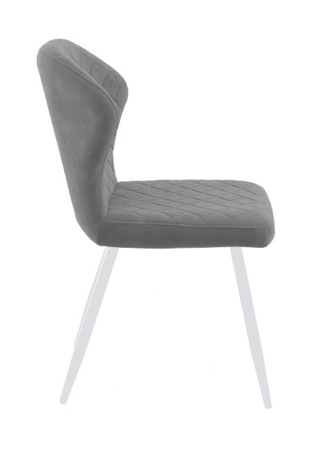 Стул DikLine 239М B22 GREY, ножки белые