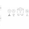 Кресло пластиковое Zebra Technopolymer хром, голубой 540х520х810 мм