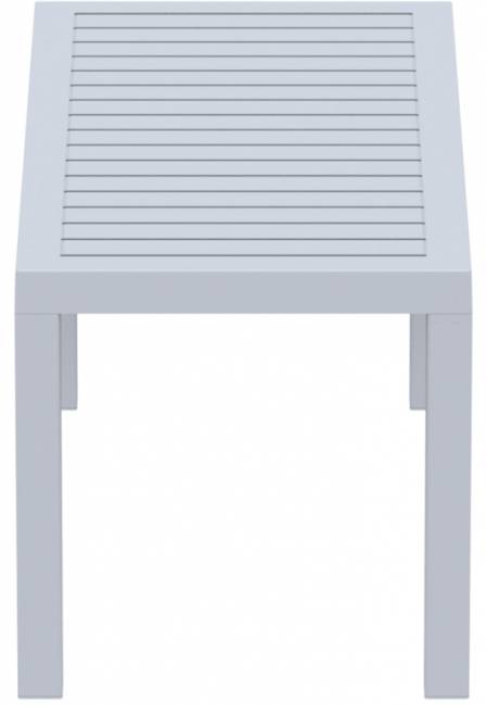 Столик пластиковый журнальный Ocean Table серебристый 900х450х450 мм