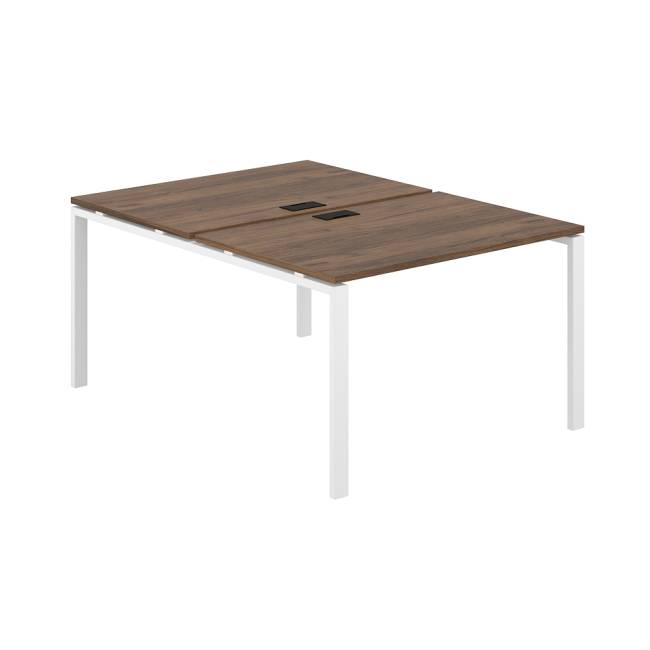 SG.247.DM.63.WH / Рабочая станция 1200х1638х750 / профиль: 60х30 дуб модена; столешница: дуб модена