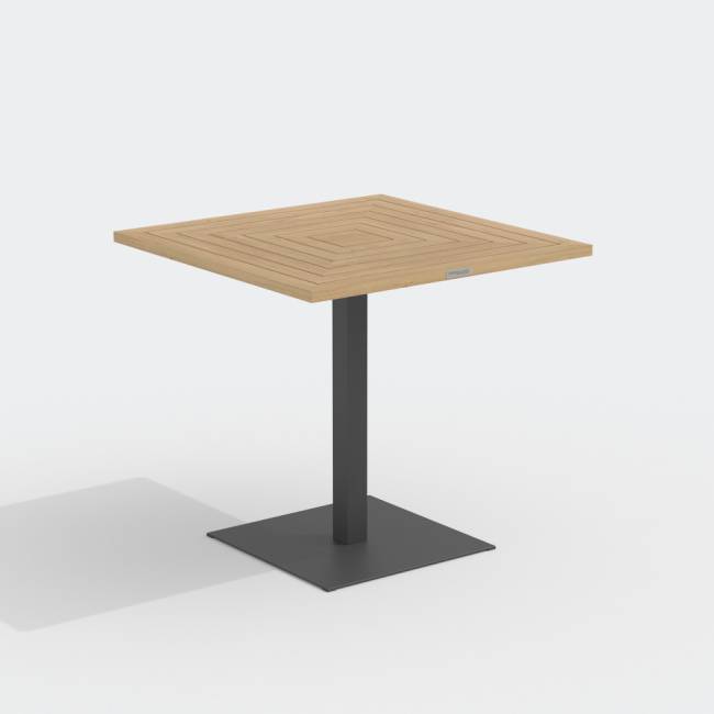 Стол обеденный ЭГМОНТ из тика 80x80