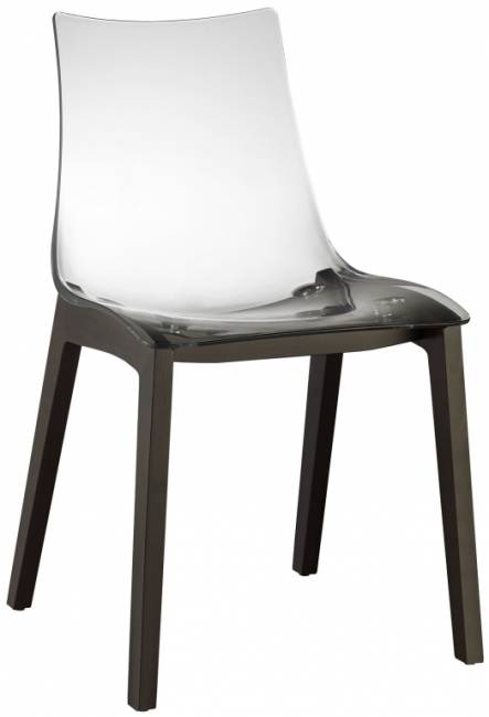 Стул прозрачный Natural Zebra Antishock венге, прозрачный 460х520х810 мм