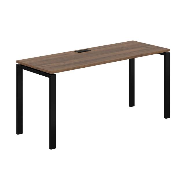 SG.203.DM.63.BL / Стол 1600х600х750 / профиль: 60х30 черный столешница: дуб модена