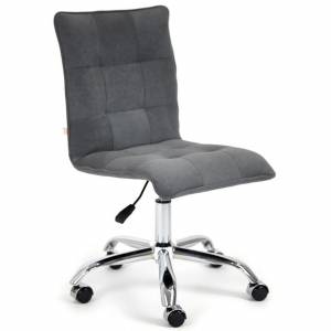 Кресло TetChair ZERO, флок, серый