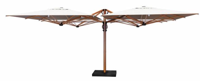 Зонт профессиональный четырехкупольный 6х6 м Galaxia Quattro Timber имитация ироко, слоновая кость 6000х6000 мм Зонт профессиональный четырехкупольный 6х6 м Galaxia Quattro Timber имитация ироко, слоновая кость 6000х6000 мм