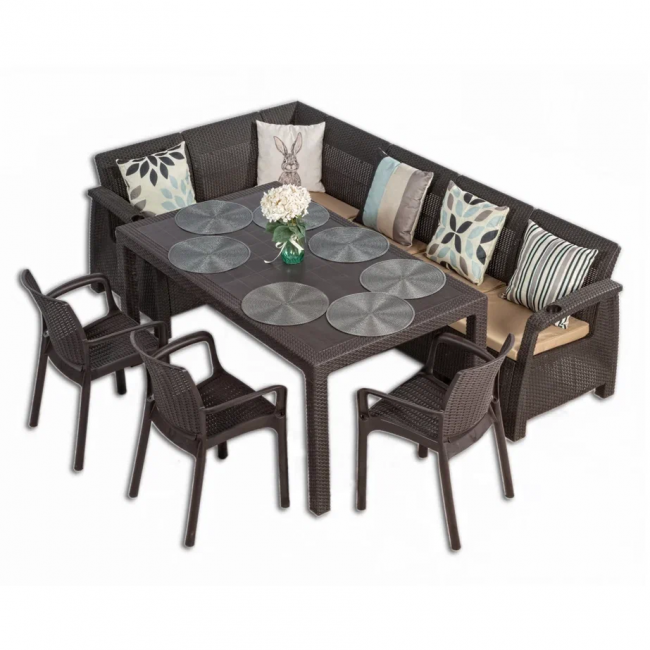 Комплект мебели YALTA L-LARGE 3 CHAIR Комплект мебели YALTA L-LARGE 3 CHAIR