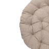 Кресло-качалка Папасан/Papasan (W 23/01 B) /с подушкой/ 115х78х104см, коньячный, подушка рогожка, меланж Cognac (коньяк)