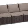 Комплект мебели Калифорния сет (California 3 seater set) коричневый