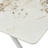 Стол РИВОЛИ (RIVOLI) 140 цвет ПАНДОРА (GLOSS LUXURY PANDORA SOLID CERAMIC) / БЕЛЫЙ, ®DISAUR