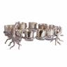 Подсвечник Secret de Maison Октопус4/Octopus4 (мод. 3925) алюминиевый сплав, 36х36,5х12см, серебряный никель/nickel алюминиевый сплав