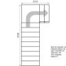 Модульная лестница Статус 225 3375-3525, Серый, Сосна, Крашеная, Без Ступений Модульная лестница Статус 225 3375-3525, Серый, Сосна, Крашеная, Без Ступений