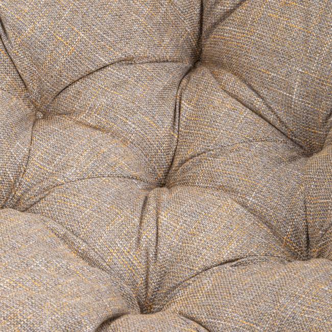 Кресло-качалка Папасан/Papasan (W 23/01 B) /с подушкой/ 115х78х104см, пекан орех, подушка рогожка, меланж Pecan (орех)
